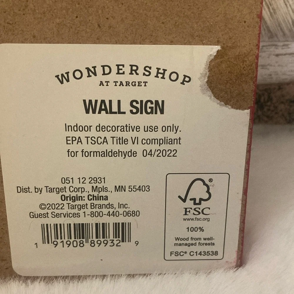 Target Wondershop 2022 Christmas Candy Canes Wall Sign